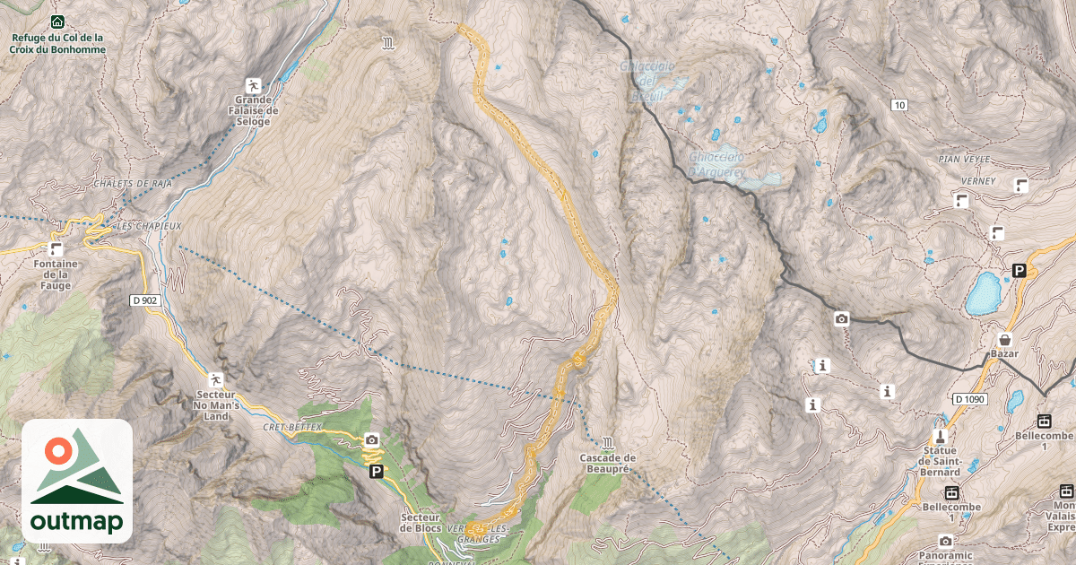 Map of Col de l'Ouillon — Versoye