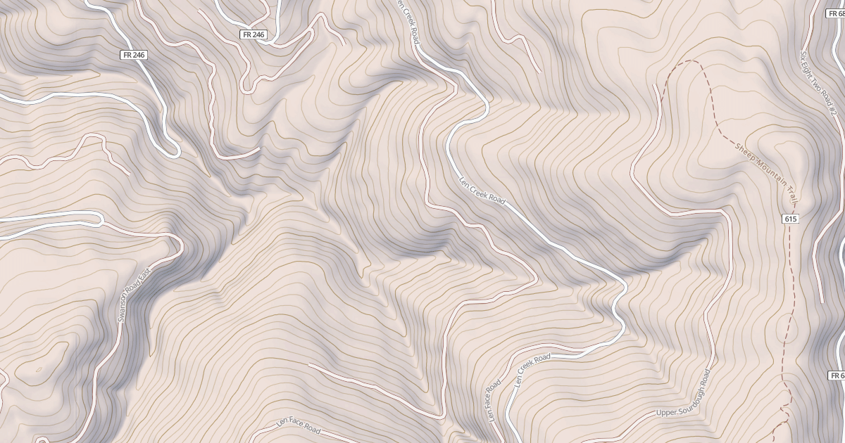 Map preview of LOWER LEN CREEK