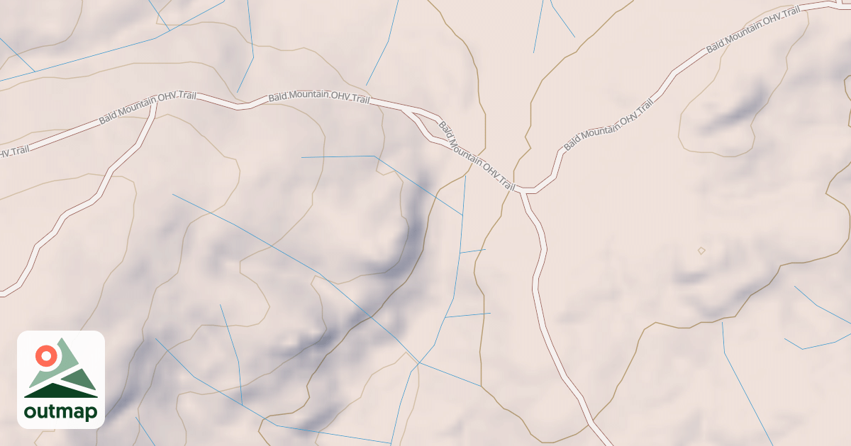 Map of BALD MOUNTAIN T19