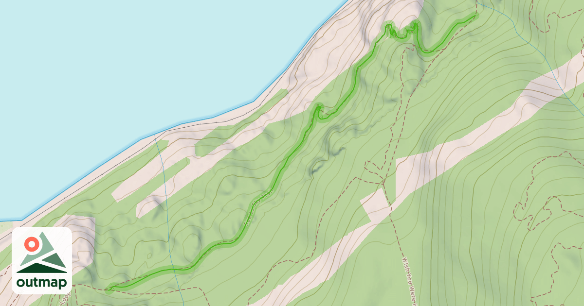 Map of Sea to Sky Trail