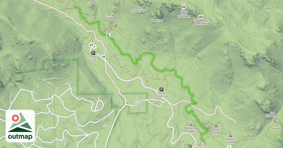 Map of Staunton Ranch Trail