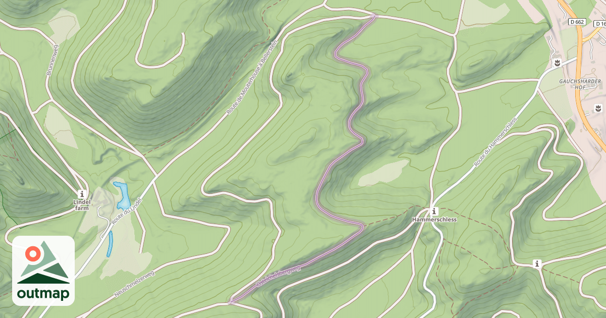 Map of Osteichelsbergweg