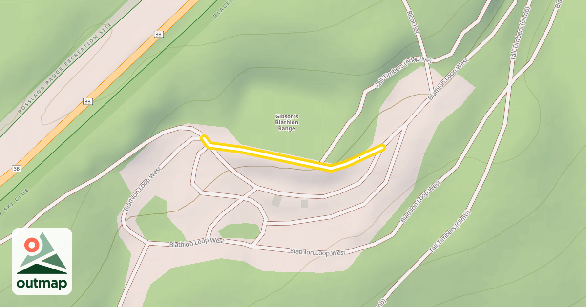 Map of Biathlon Loop West