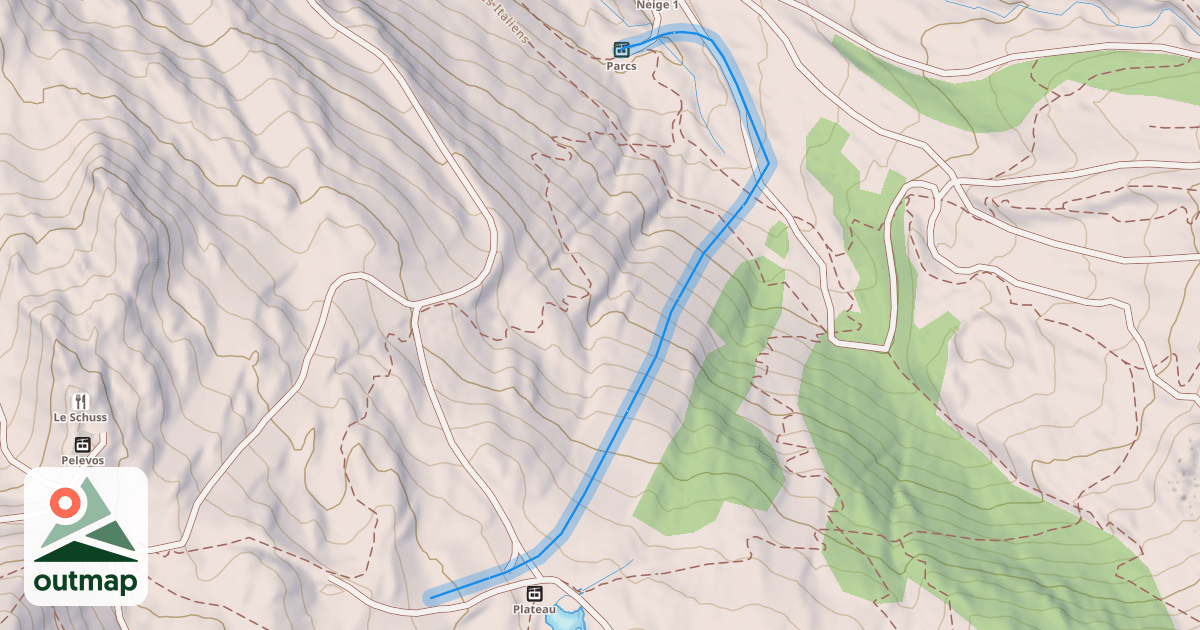 Map of Stade Slalom