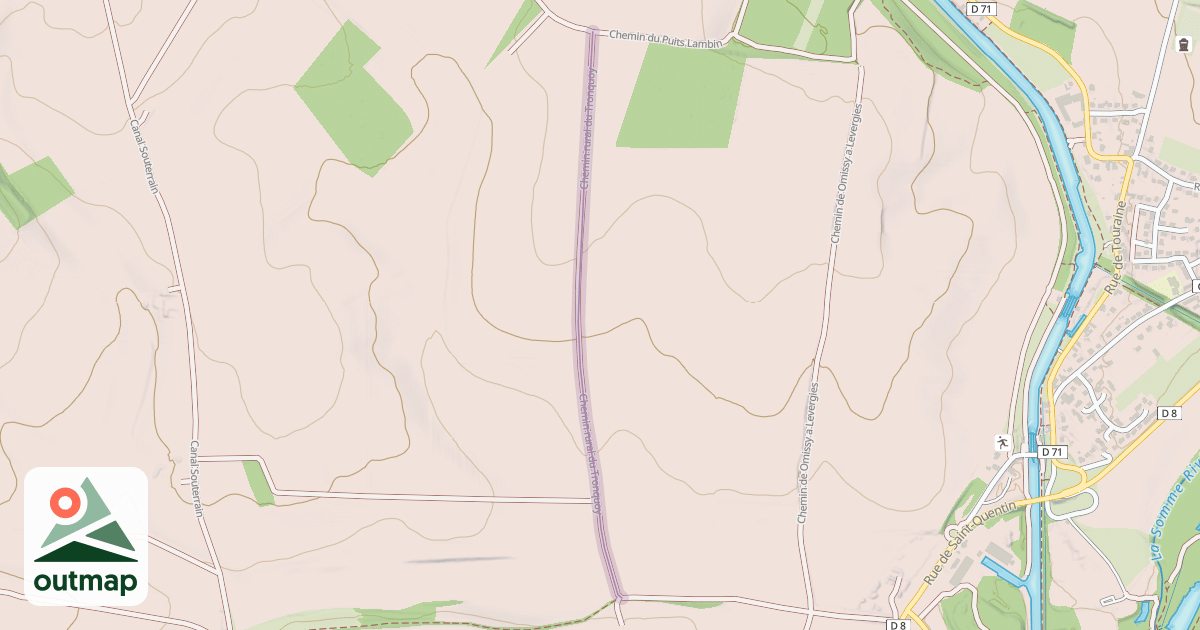 Map of Chemin rural du Tronquoy