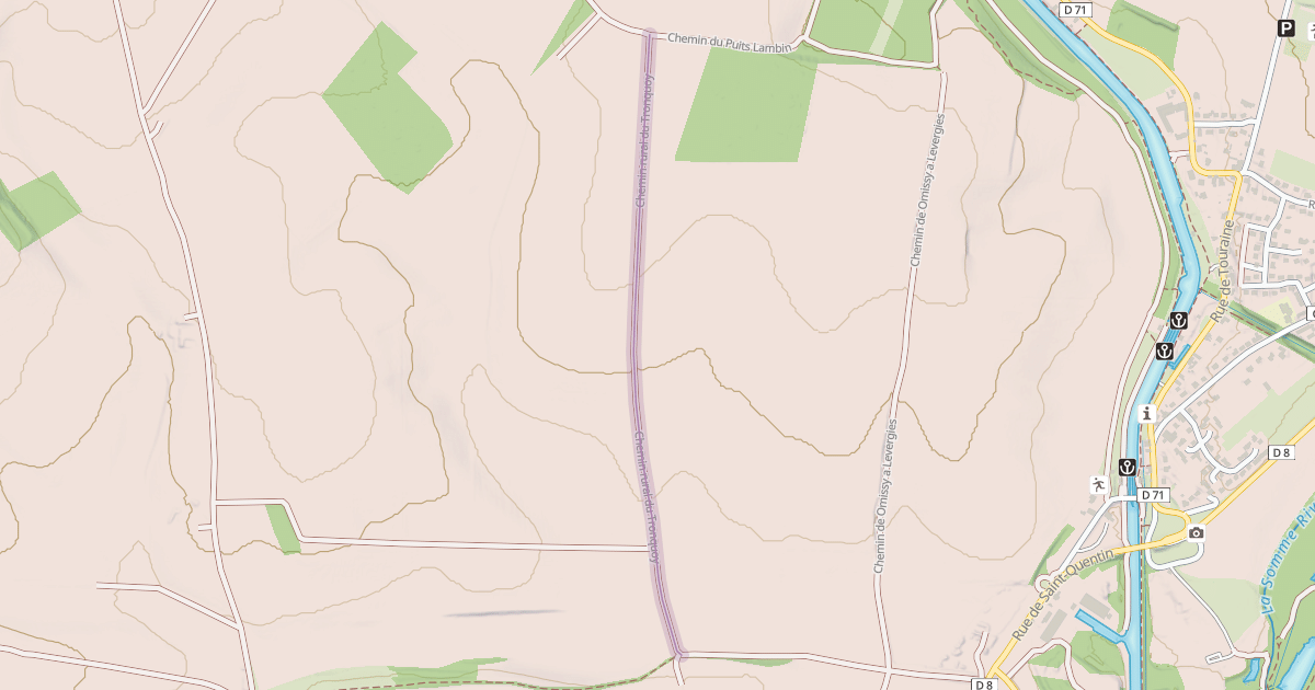 Map preview of Chemin rural du Tronquoy