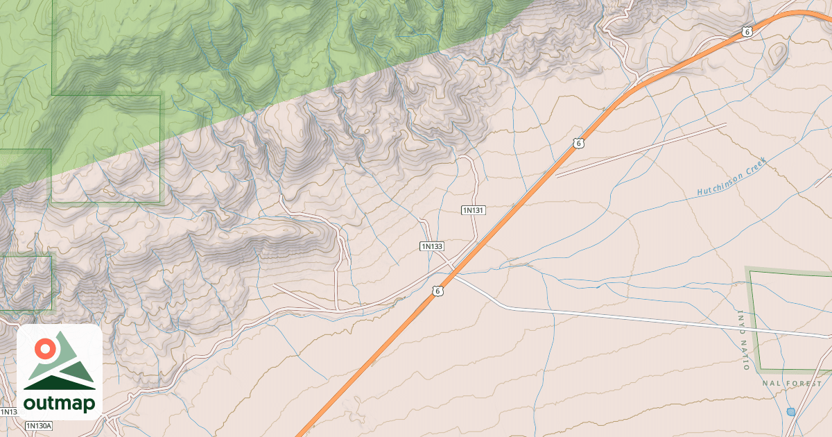 Map of USFS National Forest System Roads {B196DCEB-811F-47CF-8E32-A8D826E95C99}