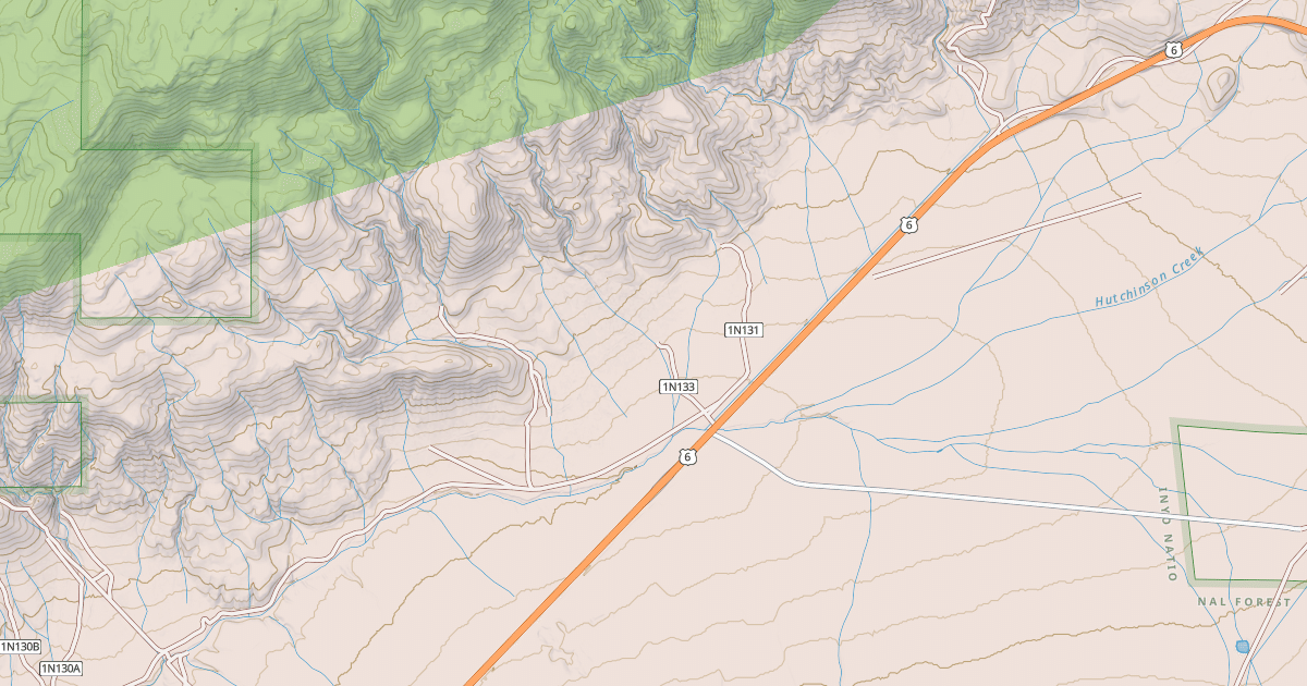 Map preview of USFS National Forest System Roads {B196DCEB-811F-47CF-8E32-A8D826E95C99}