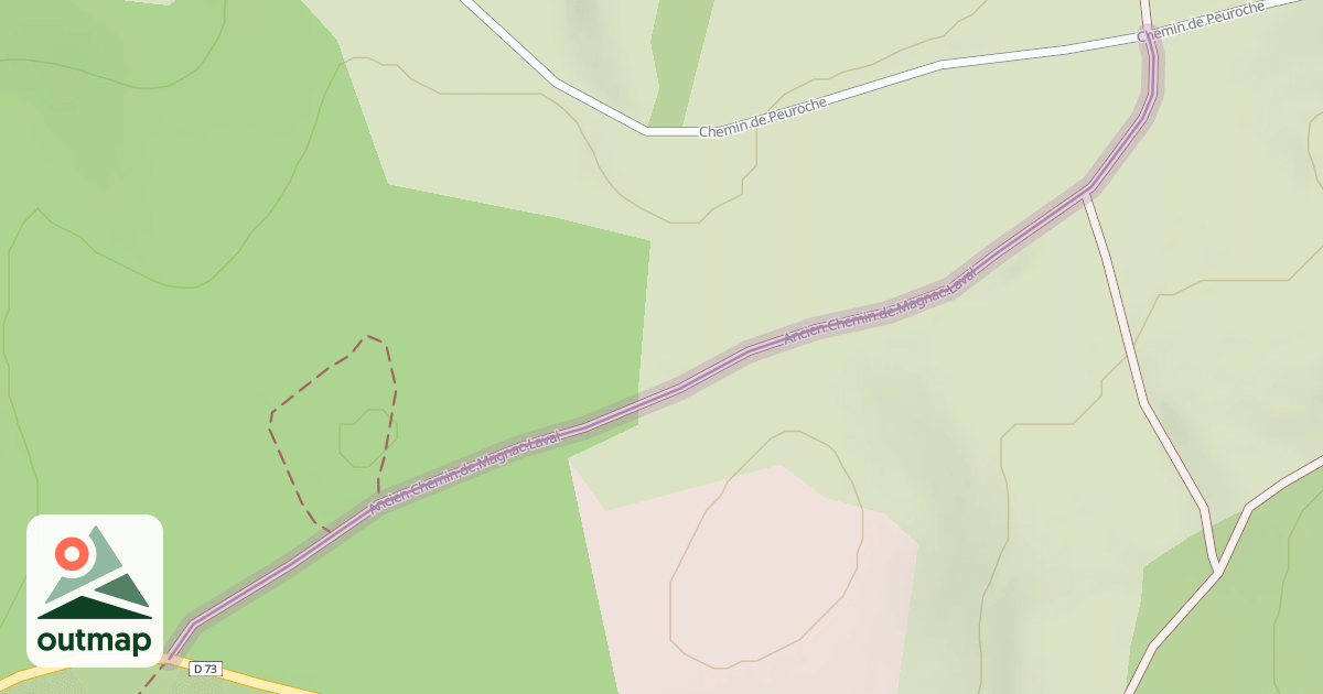 Map of Ancien Chemin de Magnac-Laval