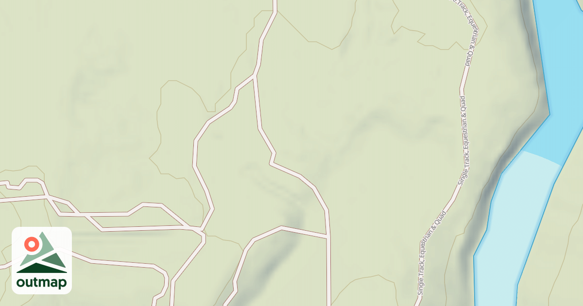 Map of Interlake State Recreation Area Trails