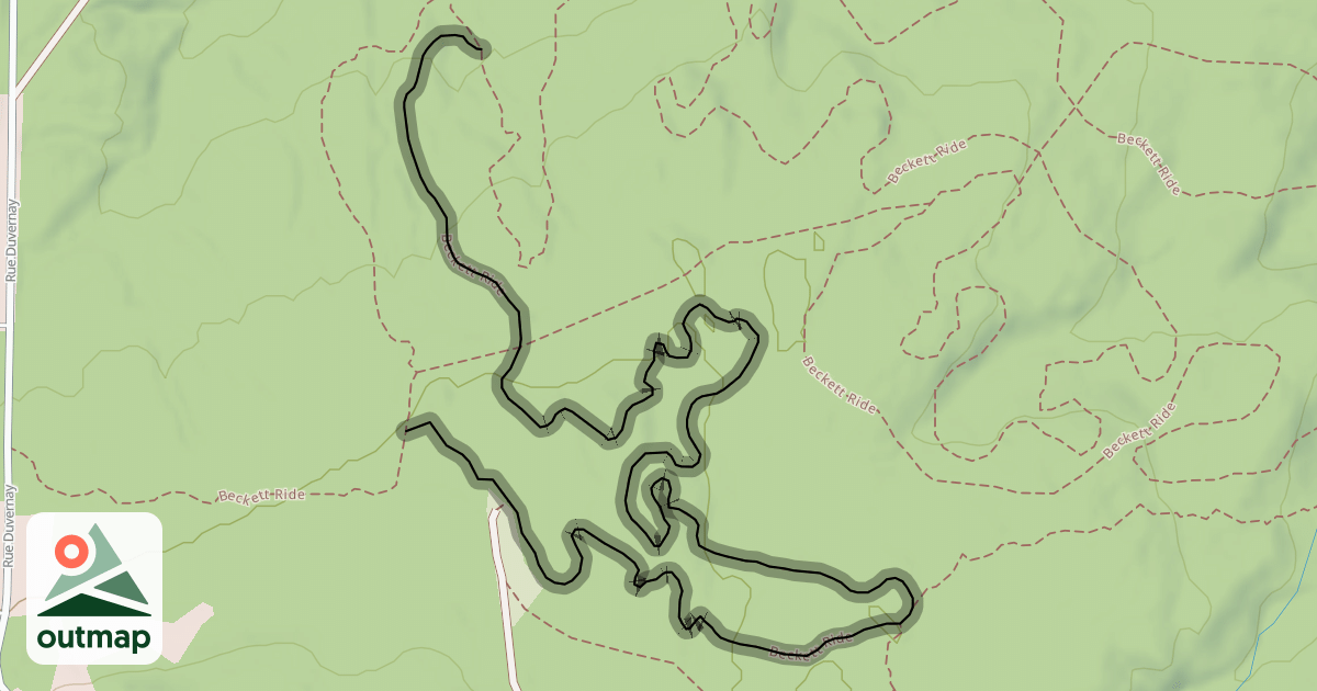 Map of Beckett Ride