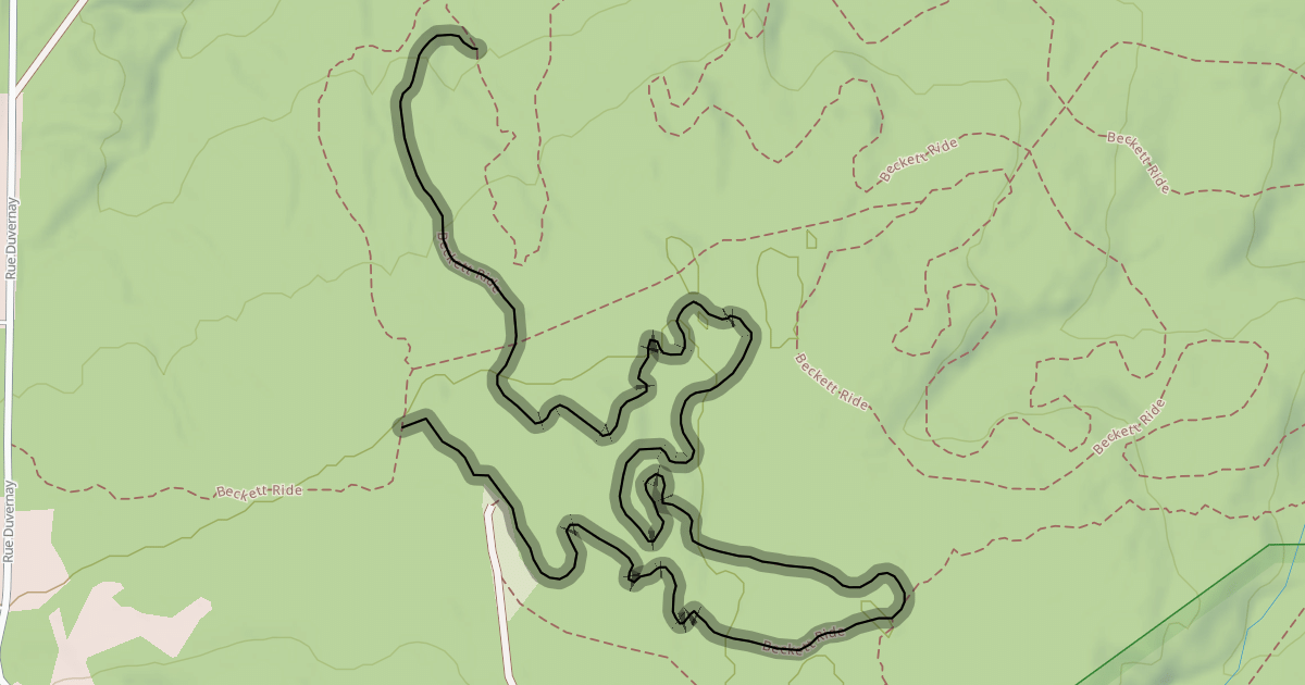 Map preview of Beckett Ride