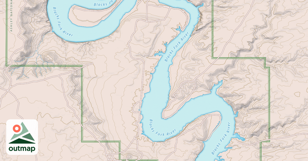 Map of BLACKS FORK