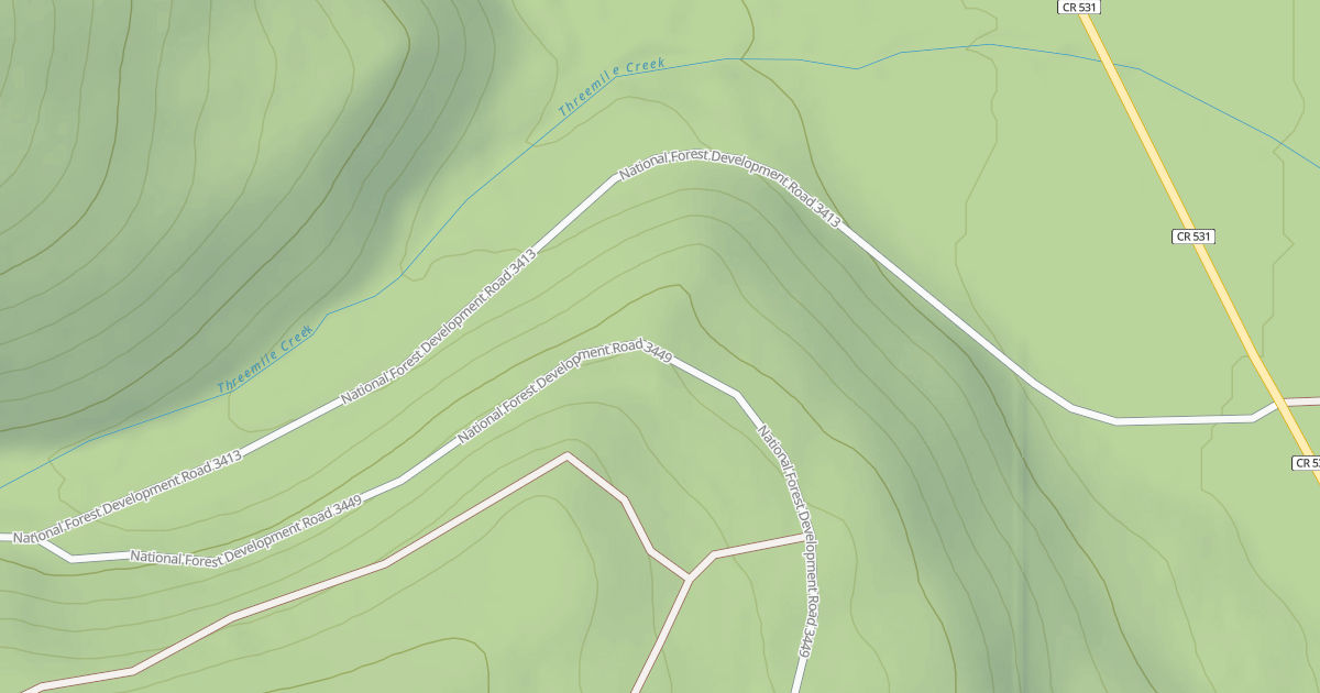 Map preview of 3-Mile Creek Tie