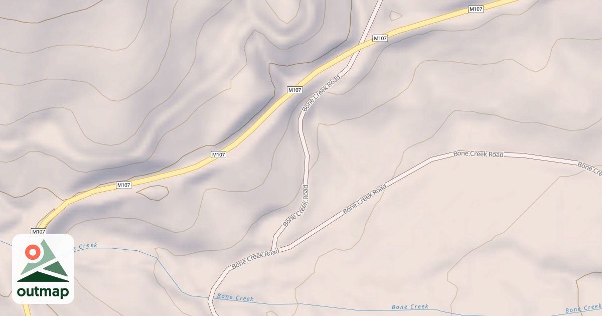 Map of BONE CREEK