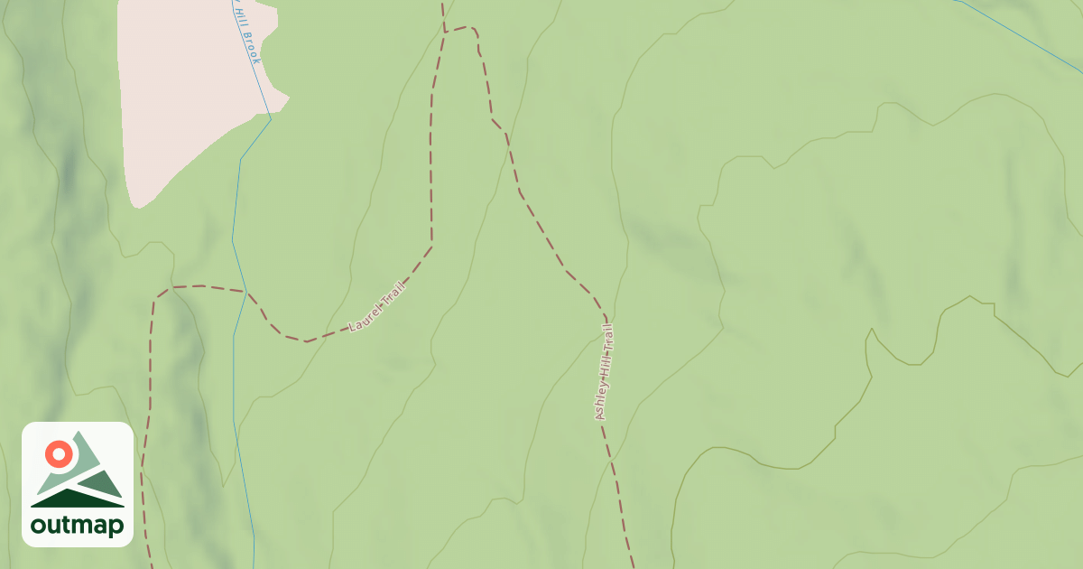 Map of Ashley Hill Trail