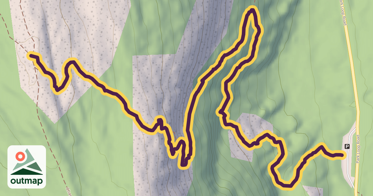 Map of Precipice Trail