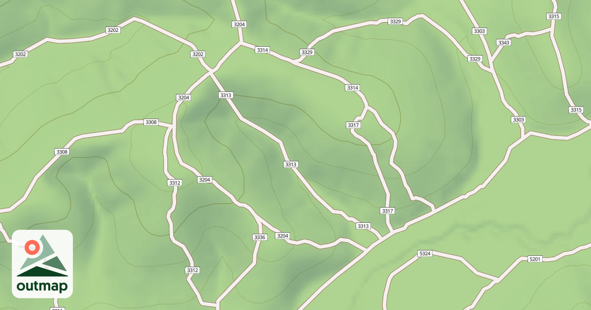 Map of USFS Motor Vehicle Use Map Trails 19810