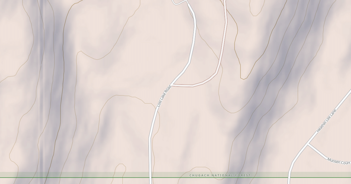 Map preview of LOST LAKE ROAD