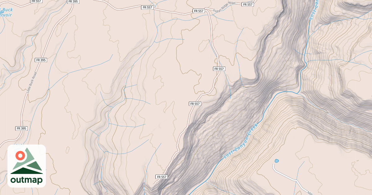 Map of COX CANYON