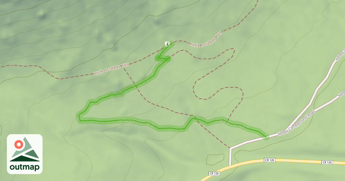 Map of Campground Trail
