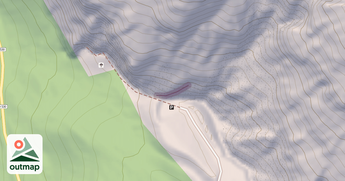 Map of Climbing Crag