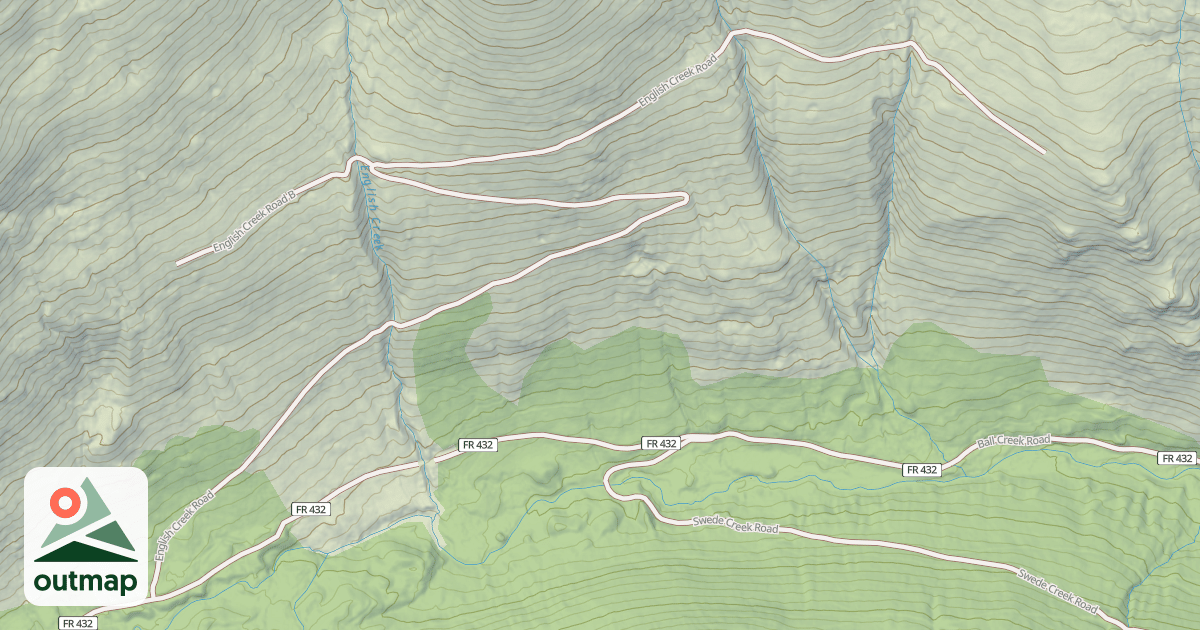 Map of ENGLISH CREEK