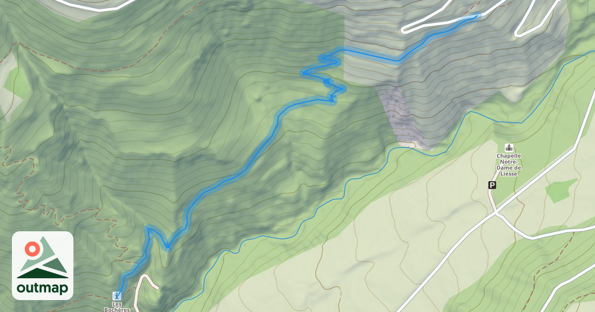 Map of Chemin de la Comtesse Cécile
