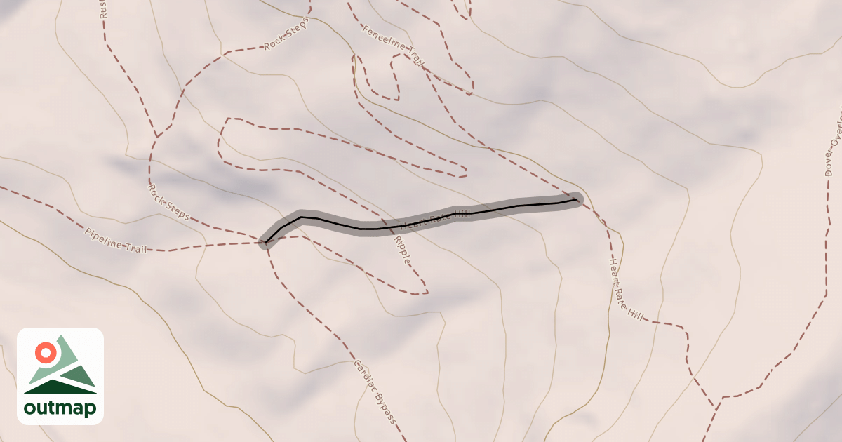 Map of Heart Rate Hill