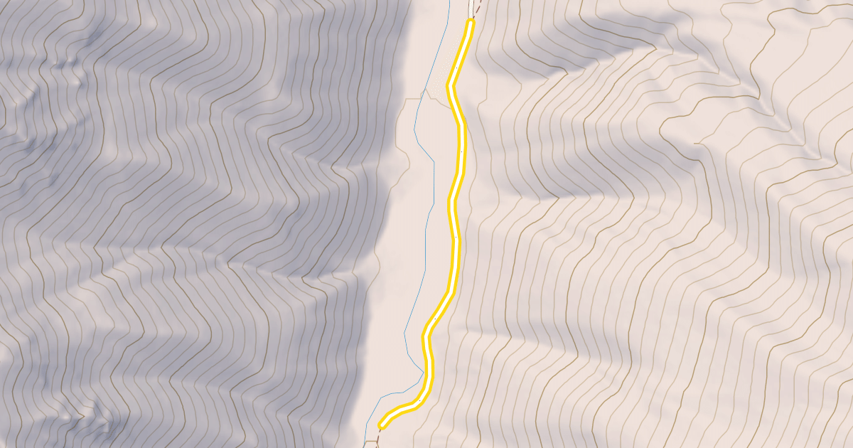 Map preview of Game Creek Trail