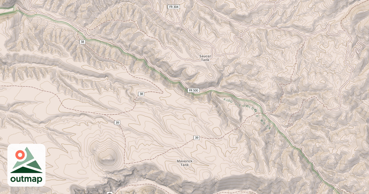 Map of TURKEY RUN