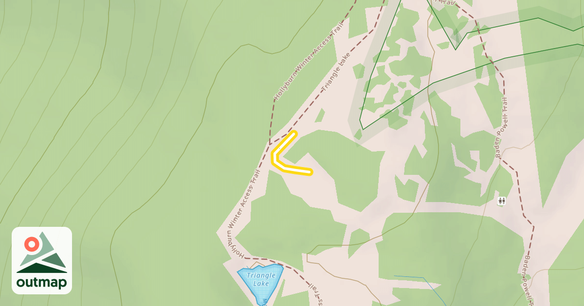 Map of Triangle Lake