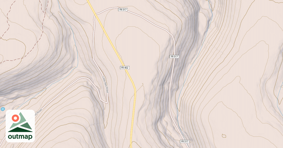Map of DRY CREEK