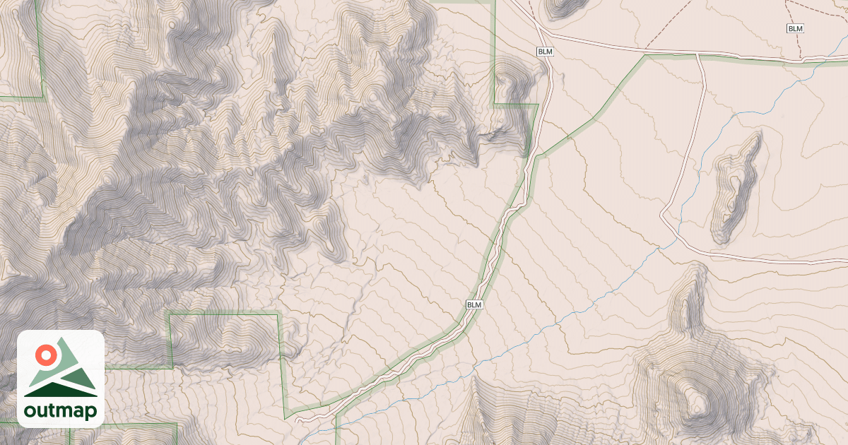 Map of BLM National GTLF Public Motorized Roads c9f98f13-718d-4af9-93ce-949070955b63
