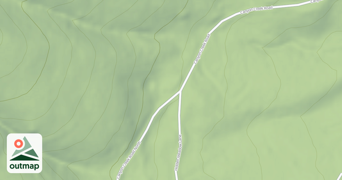 Map of (FDR) CANYON CREEK