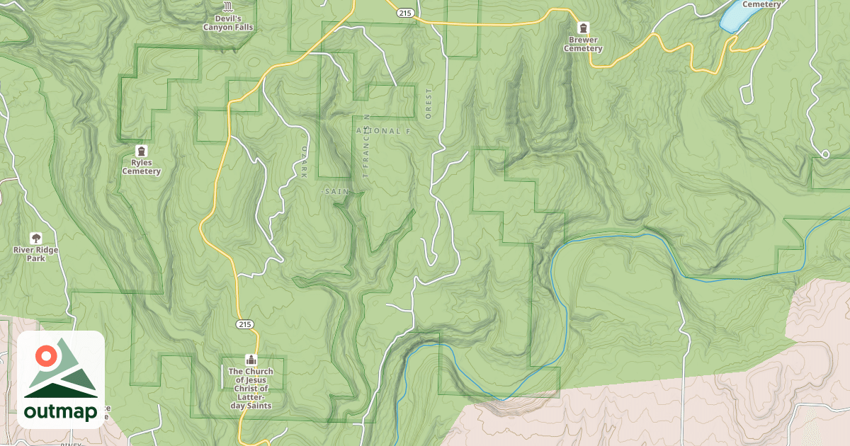 Map of FERN MOUNTAIN