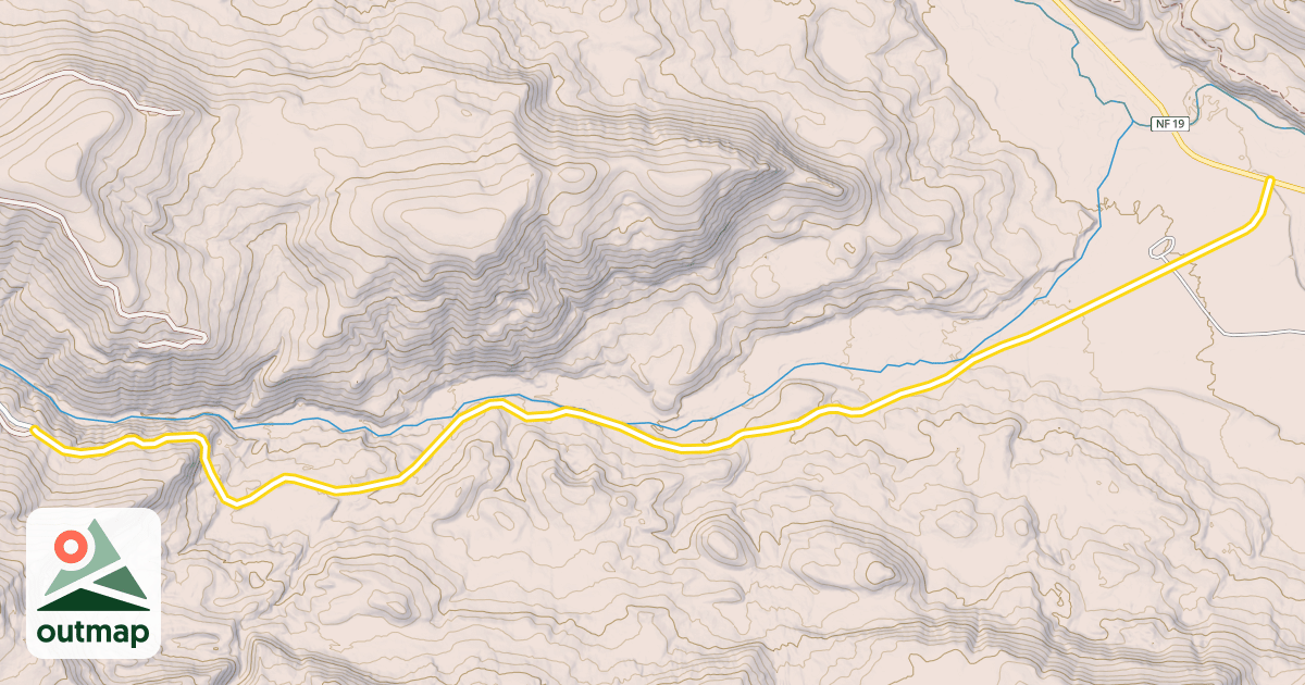 Map of National Forest Development Road 1906