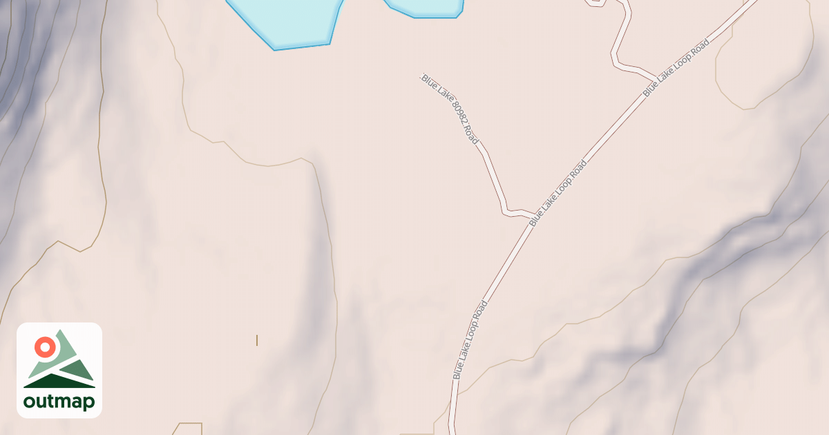 Map of BLUE LAKE 80982