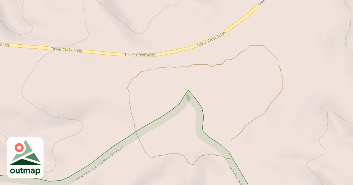 Map of TINKER CREEK