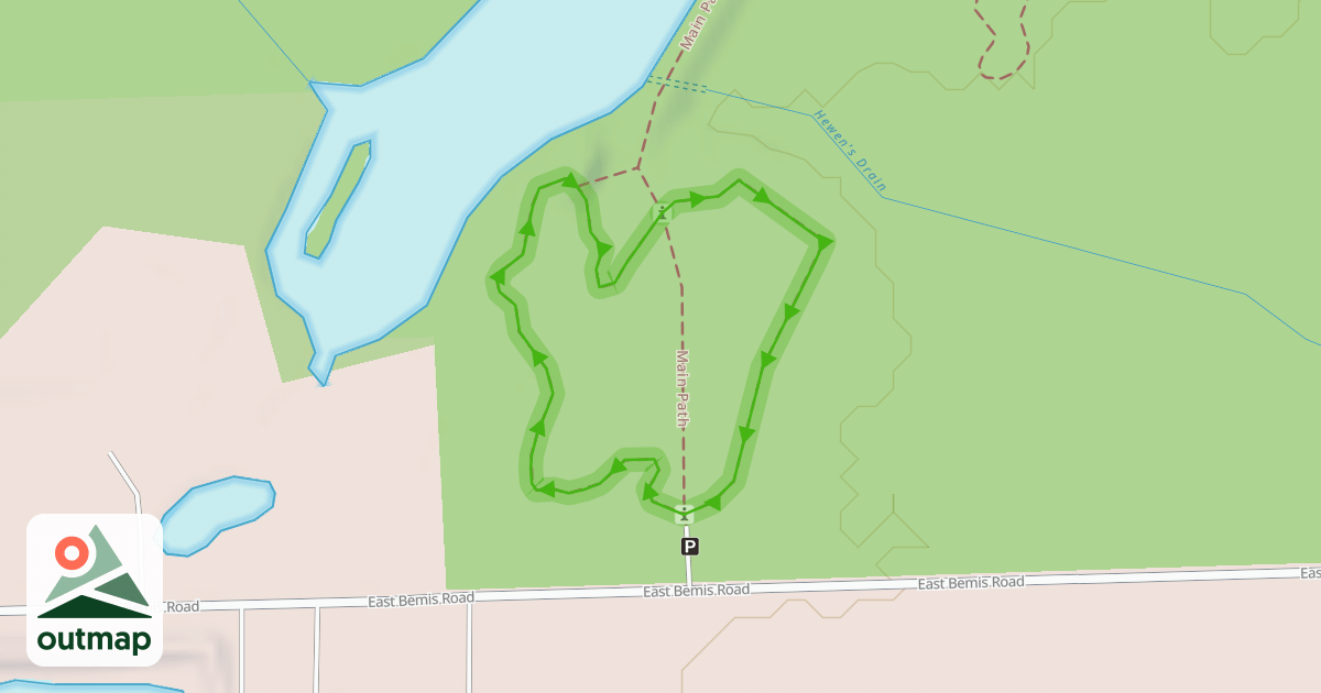 Map of Yellow Trail (South Loop)