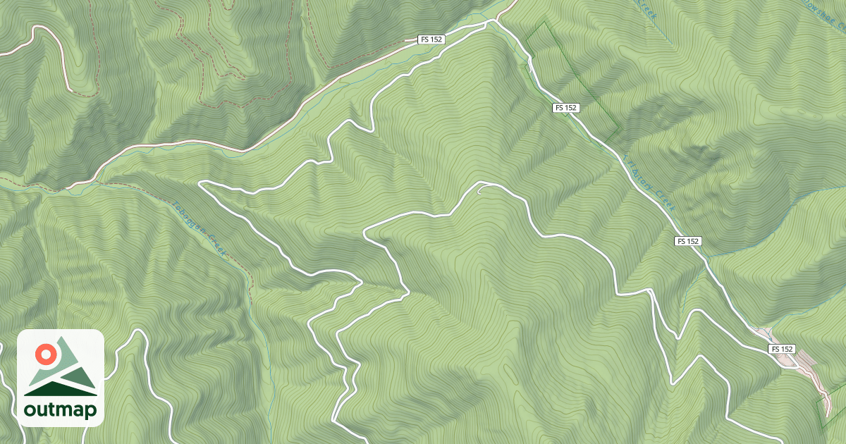 Map of JACK WAITE FORKS