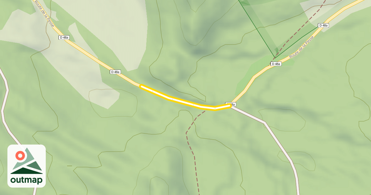 Map of Route de la Pesse