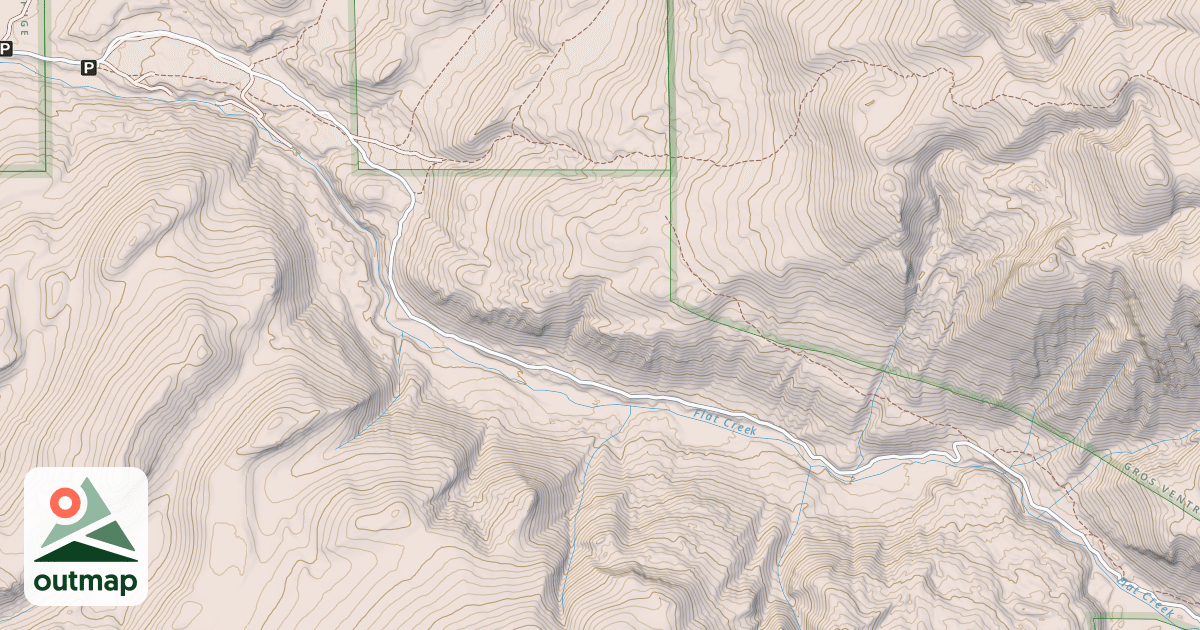 Map of FLAT CREEK
