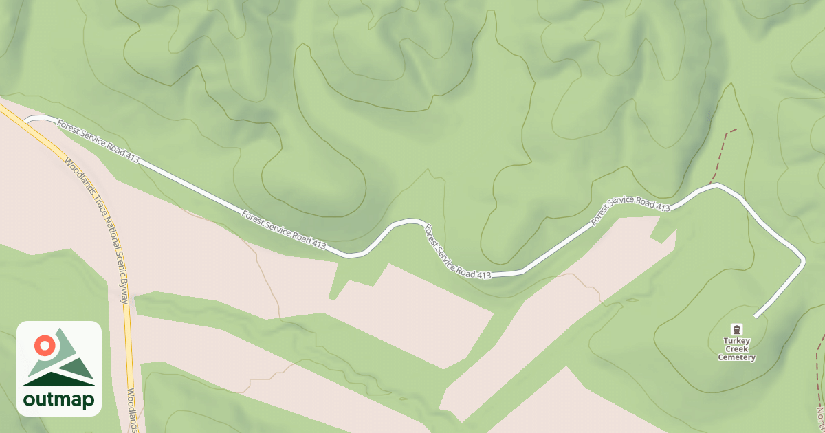 Map of TURKEY CREEK CEMETERY ROAD
