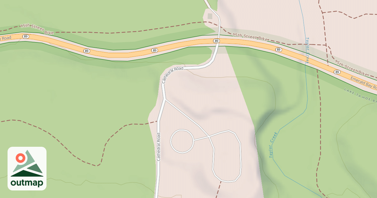 Map of CATHEDRAL ROAD