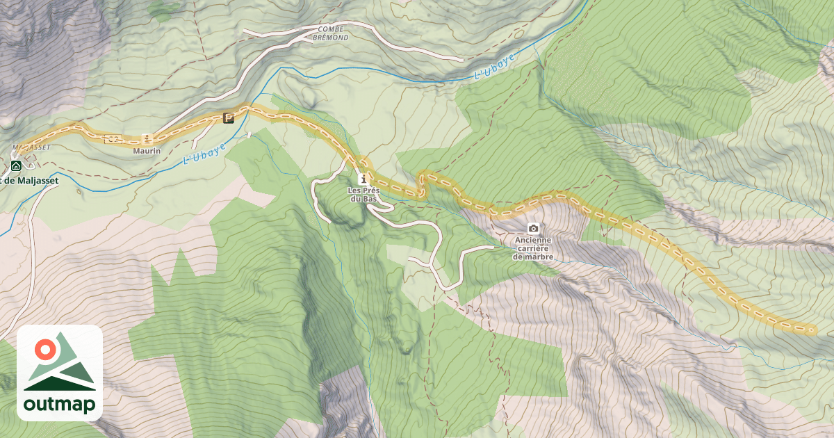 Map of L'Alpet — Maljasset