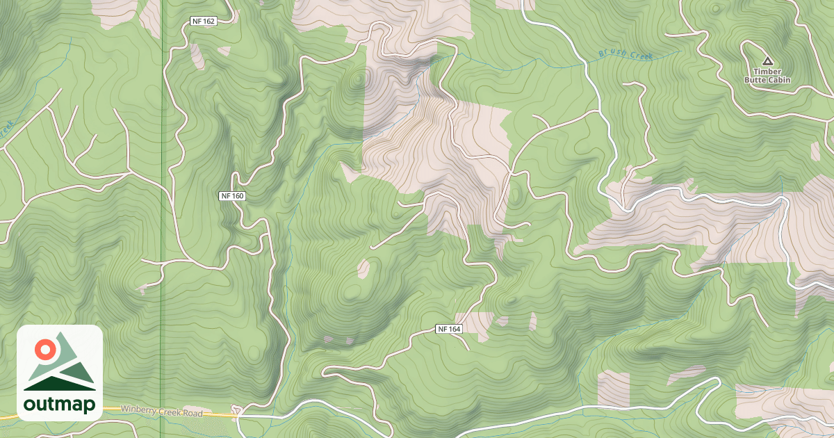 Map of BRUSH CREEK