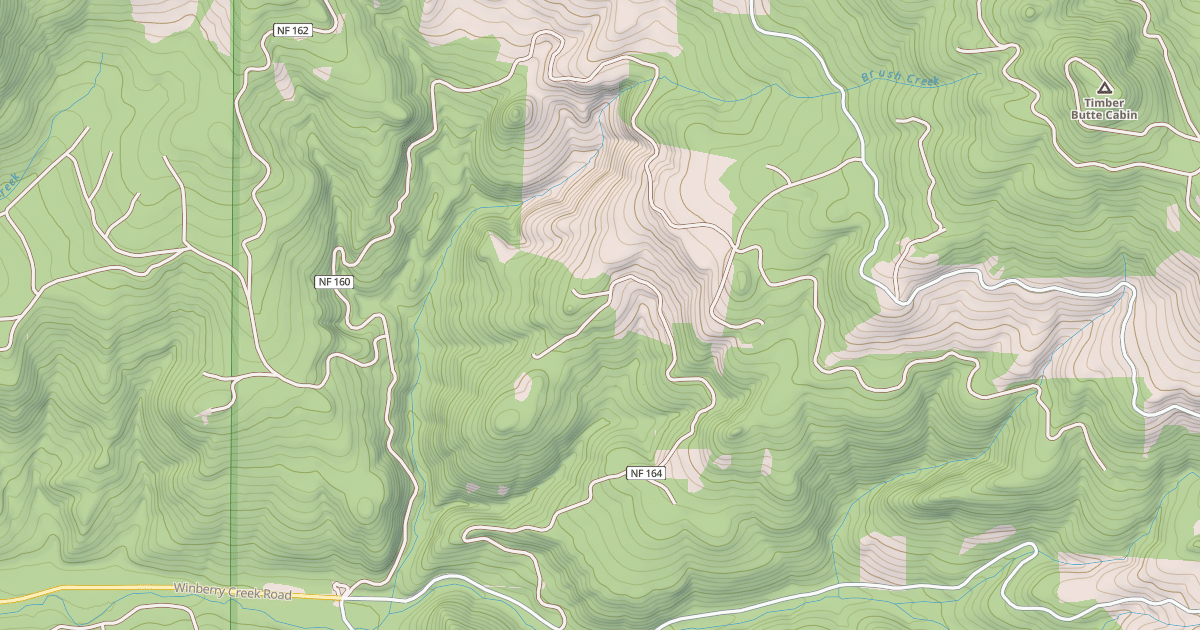 Map preview of BRUSH CREEK