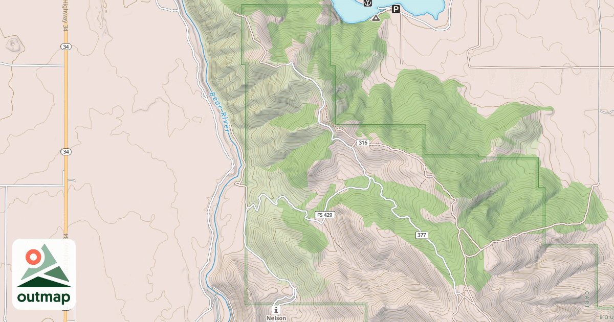 Map of SODA POINT