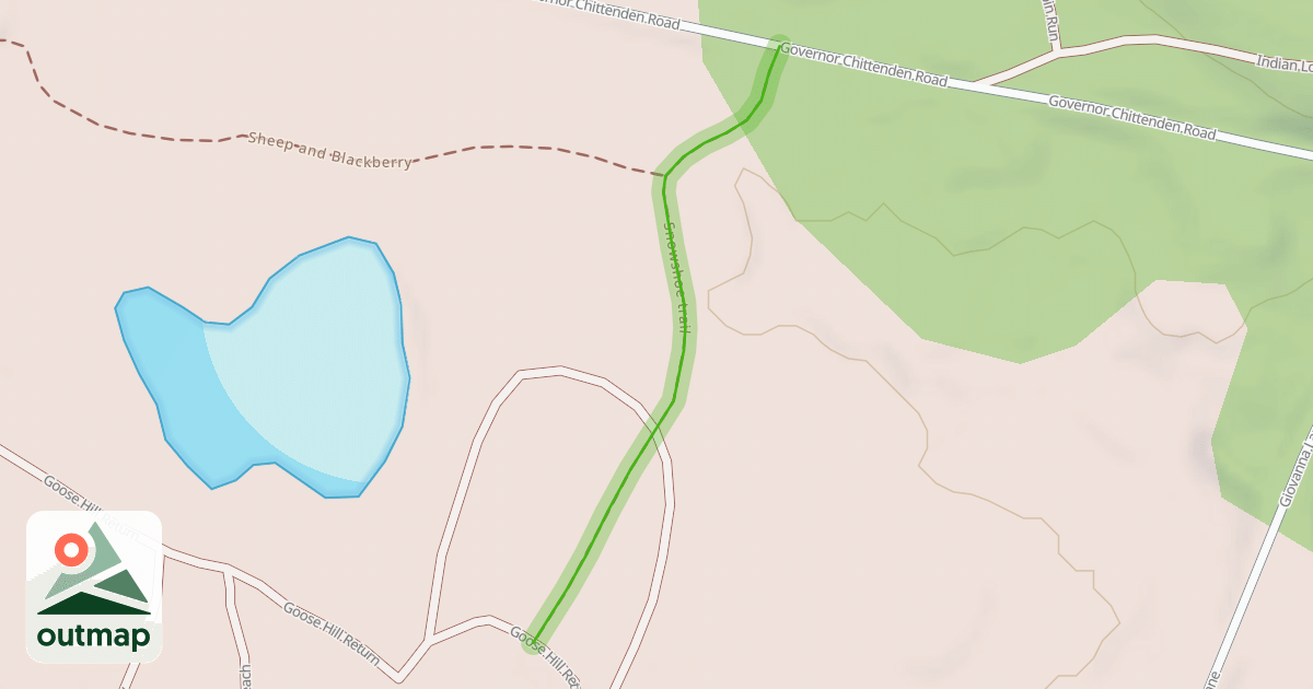 Map of Snowshoe trail